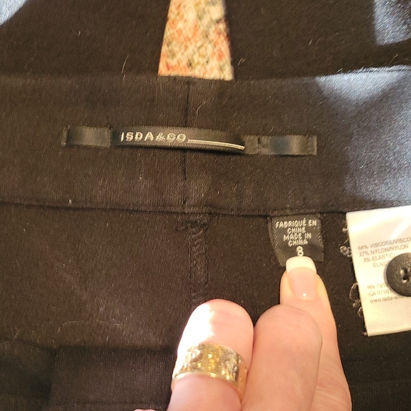 Black ankle length pants - Picture 2 of 2